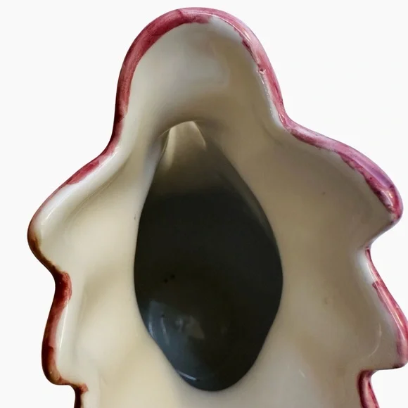 Vtg WIlliams Sonoma Chicken Pitcher Handpainted In Italy Deruta Style 8.5” 28 Oz - Picture 7 of 11